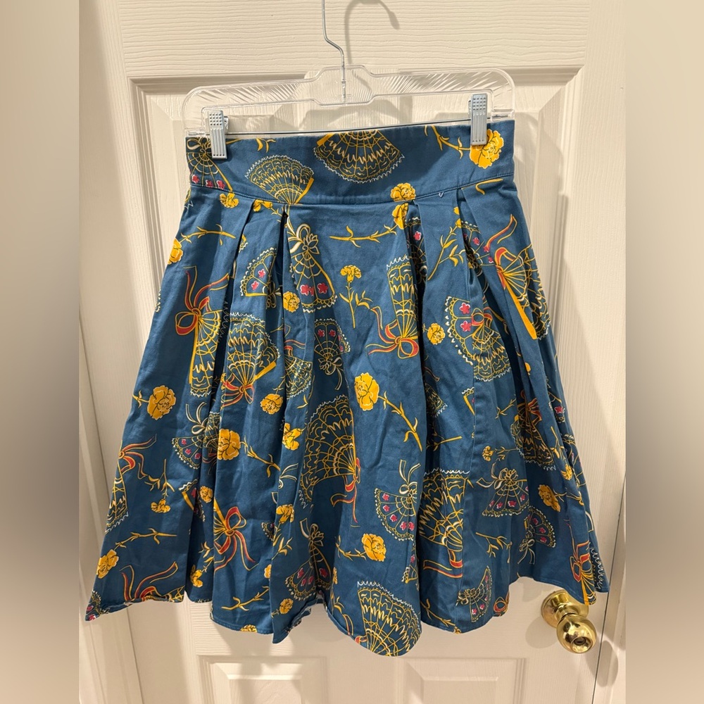 Pinup Couture EUC teal Spanish fans little Jun Large